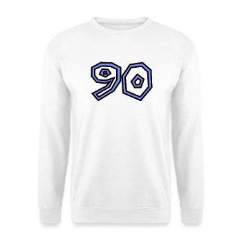 90 - Unisex Pullover - Weiß - Vorne - Alina (178cm) & Michal (187cm)
