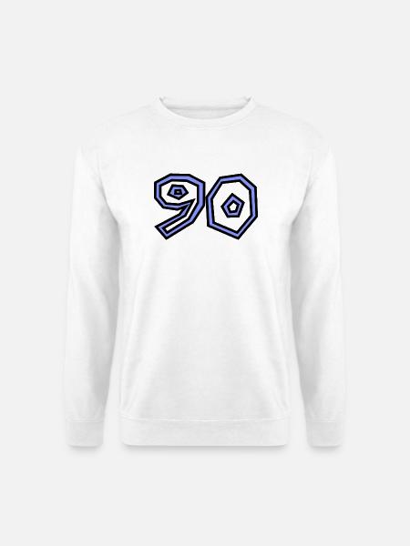 90 - Sweat-shirt Unisexe - blanc