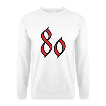 80 - Unisex Sweatshirt - white - Front