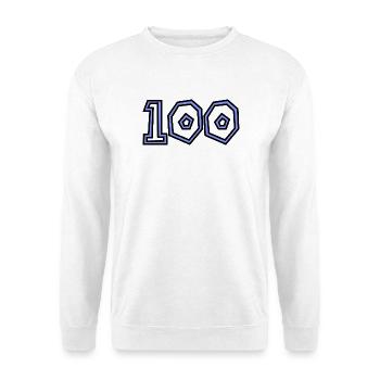 100. 100 YEARS. 100th ANNIVERSARY. 100 BIRTHDAY - Unisex Sweatshirt - white - Front