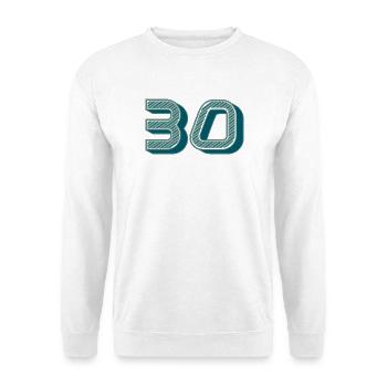 30. 30 YEARS. 30th ANNIVERSARY. 30 YEARS ANNIVERSARY. - Unisex Sweatshirt - white - Front