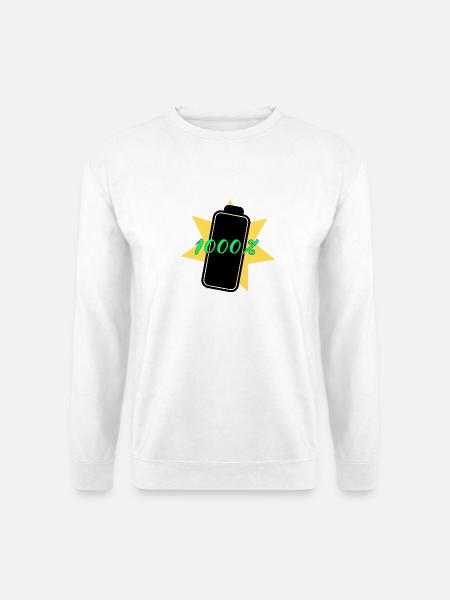1000% Energie - Unisex Pullover - Weiß
