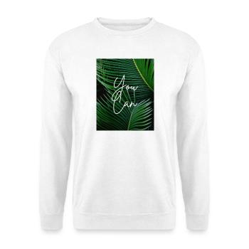 YOU CAN - Unisex Pullover - Weiß - Vorne - Alina (178cm) & Michal (187cm)