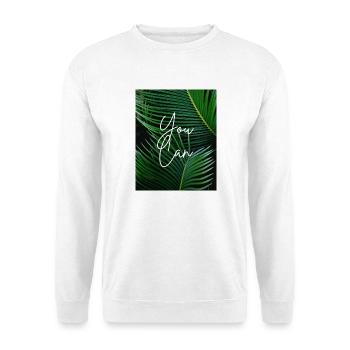 YOU CAN - Unisex Pullover - Weiß - Vorne - Alina (178cm) & Michal (187cm)