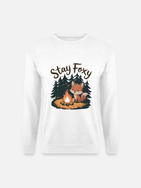 Bleib fuchsig - Unisex Pullover - Weiß
