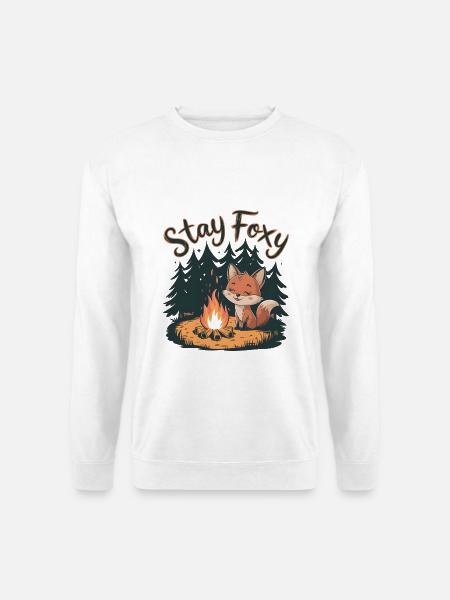 Bleib fuchsig - Unisex Pullover - Weiß