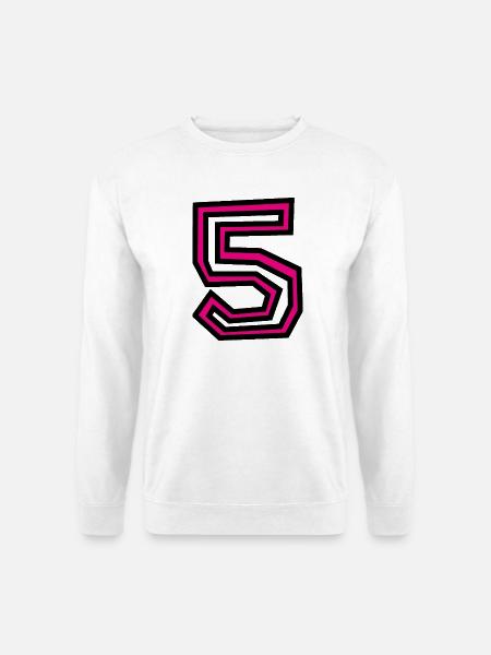 5 - Unisex Pullover - Weiß