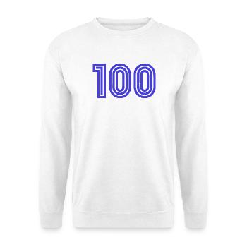 100. 100 YEARS. 100th ANNIVERSARY. BIRTHDAY 100 - Unisex Sweatshirt - white - Front