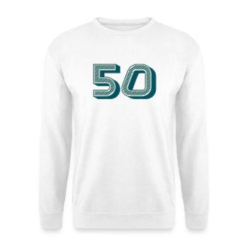 50. 50 YEARS. 50th ANNIVERSARY. 50TH ANNIVERSARY. - Unisex Sweatshirt - white - Front
