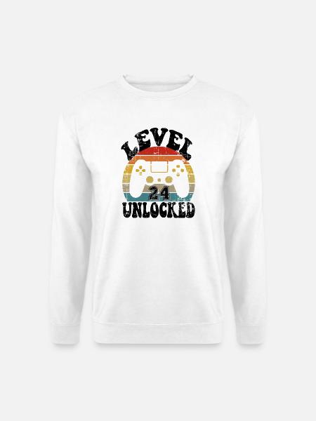 24 Birthday gift Funny 24th birthday Present - Unisex Pullover - Weiß