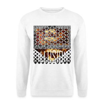 ILLUSION - Unisex Pullover - Weiß - Vorne - Alina (178cm) & Michal (187cm)