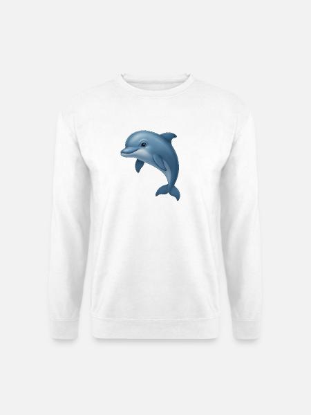 Delfinliebe – frei & verspielt - Unisex Pullover - Weiß