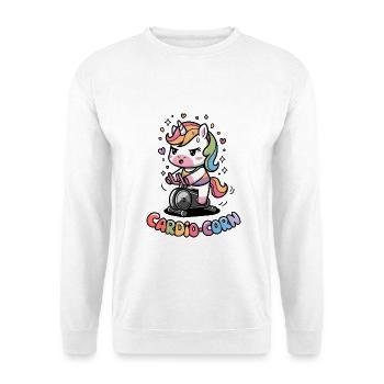 Cardio-corn - Unisex Sweatshirt - white - Front