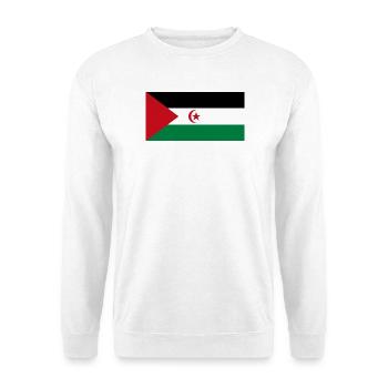 Demokratische Arabische Republik Sahara - Unisex Pullover - Weiß - Vorne - Alina (178cm) & Michal (187cm)