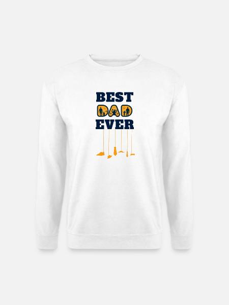 best dad ever - Unisex Pullover - Weiß
