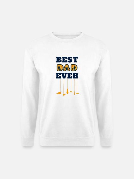 Meilleur papa de tous les temps - Sweat-shirt Unisexe - blanc