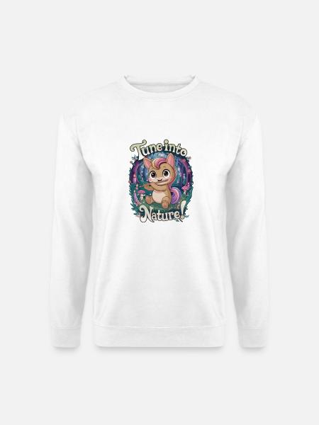 Tune Into Nature! - Unisex Sweatshirt - white