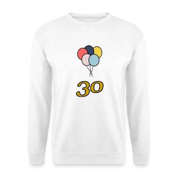 30. 30 YEARS. 30th ANNIVERSARY. 30 YEARS ANNIVERSARY. - Unisex Sweatshirt - white - Front