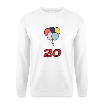 20. 20 YEARS. 20th ANNIVERSARY. 20 YEARS ANNIVERSARY. - Unisex Sweatshirt - white - Front