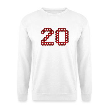 20. 20 YEARS. 20th ANNIVERSARY. 20 YEARS ANNIVERSARY. - Unisex Sweatshirt - white - Front