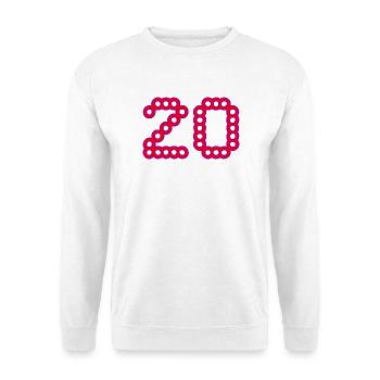 20. 20 YEARS. 20th ANNIVERSARY. 20 YEARS ANNIVERSARY. - Unisex Sweatshirt - white - Front