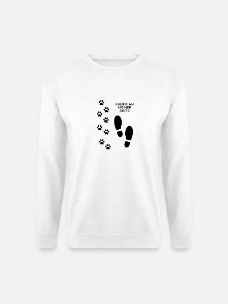 Immer an meiner Seite - Hundefan.Shop - Unisex Pullover - Weiß