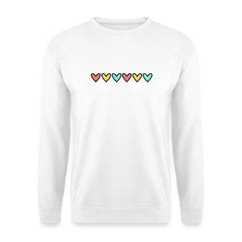 100. 100 JAHRE. 100-JÄHRIGES JUBILÄUM. 100. GEBURTSTAG - Unisex Pullover - Weiß - Vorne - Alina (178cm) & Michal (187cm)