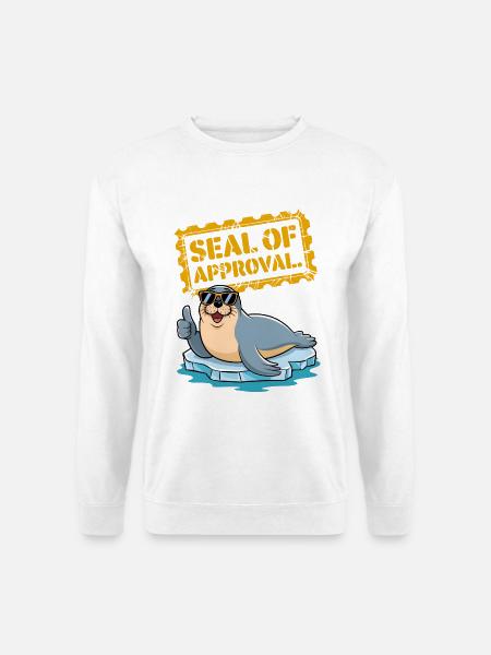 Gütesiegel - Unisex Pullover - Weiß