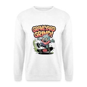 Friedhofs-Grind! - Unisex Pullover - Weiß - Vorne