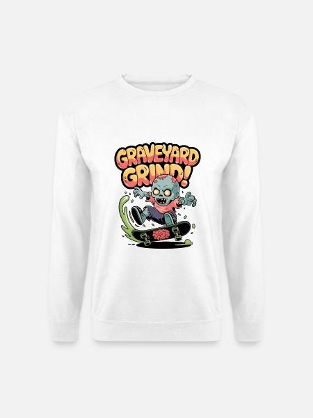 Friedhofs-Grind! - Unisex Pullover - Weiß