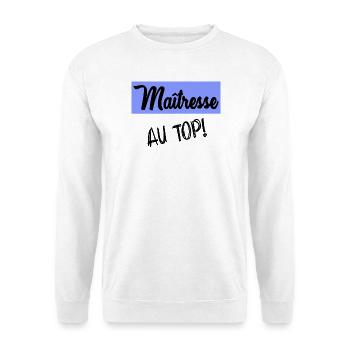 GELIEBTE - Unisex Pullover - Weiß - Vorne - Alina (178cm) & Michal (187cm)