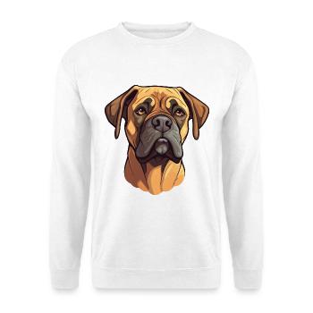Perro de Presa Canario Hunderasse Cartoon Kawaii il - Unisex Pullover - Weiß - Vorne - Alina (178cm) & Michal (187cm)