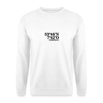Spiekeroog - Unisex Pullover - Weiß - Vorne - Alina (178cm) & Michal (187cm)