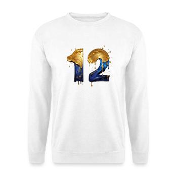 NR. 12 NUMMER 12 COOL 12. GEBURTSTAG - Unisex Pullover - Weiß - Vorne