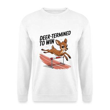 Deer-Termined To Win - Unisex Sweatshirt - white - Front