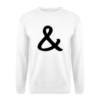esperluette - Sweat-shirt Unisexe - blanc - Devant