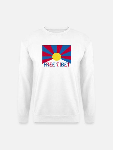 free tibet - Unisex Pullover - Weiß