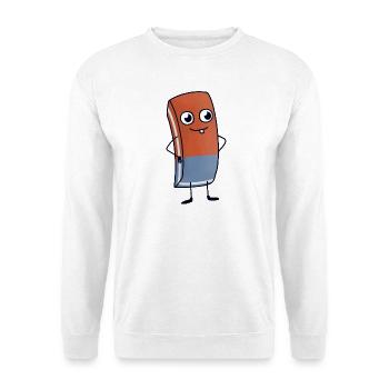 Bürogummi - Unisex Pullover - Weiß - Vorne - Alina (178cm) & Michal (187cm)