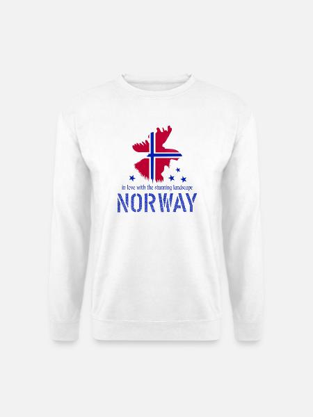 Norwegen Norge - Unisex Pullover - Weiß