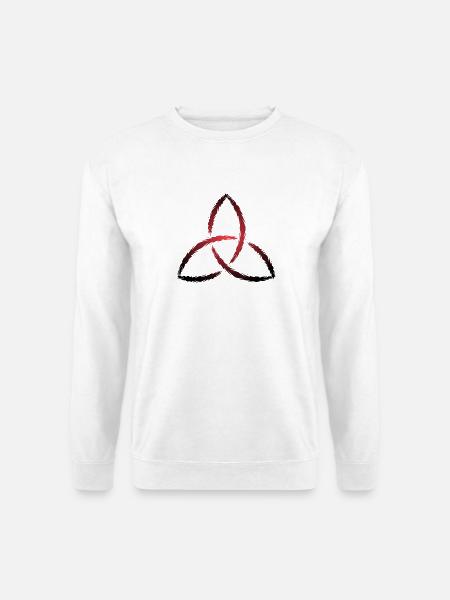 Triquetra - Keltisches Symbol - Unisex Pullover - Weiß