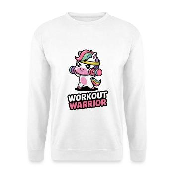 Guerrier de l’entraînement - Sweat-shirt Unisexe - blanc - Devant