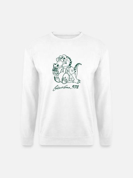 Georges Basic dunkelgrün - Unisex Pullover - Weiß