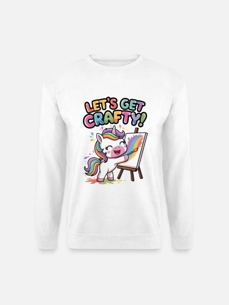 Lass uns kreativ werden! - Unisex Pullover - Weiß