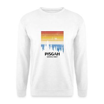 Pisgah National Forest - Unisex Pullover - Weiß - Vorne - Alina (178cm) & Michal (187cm)
