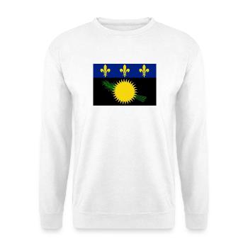 Guadeloupe - Unisex Pullover - Weiß - Vorne - Alina (178cm) & Michal (187cm)