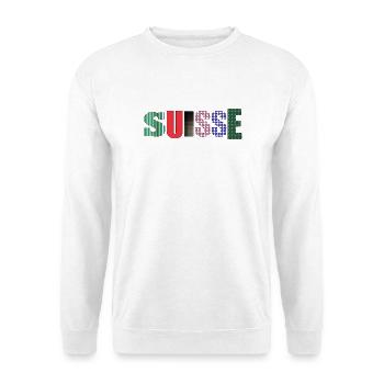 SUISSE. PAYS - Sweat-shirt Unisexe - blanc - Devant