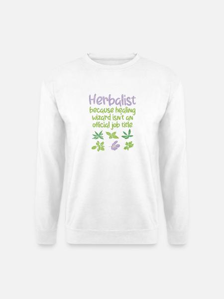 Kräuterkunde Kräuter - Unisex Pullover - Weiß