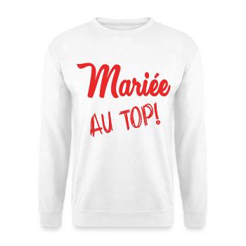 EVJF. MARIEE. TEAM MARIEE. FUTURE MARIEE - Sweat-shirt Unisexe - blanc - Devant