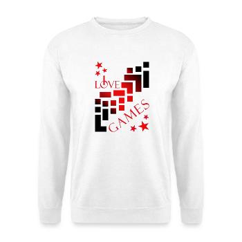 Gamer games - Unisex Pullover - Weiß - Vorne - Alina (178cm) & Michal (187cm)