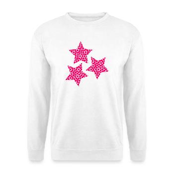 ALLES GUTE ZUM NEUEN JAHR. SAINT SYLVESTER. NEUJAHR - Unisex Pullover - Weiß - Vorne - Alina (178cm) & Michal (187cm)